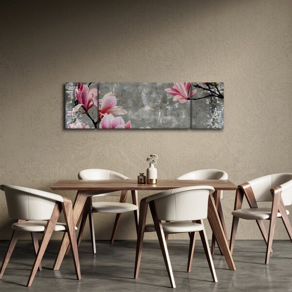 Obraz s květy (170x50 cm)