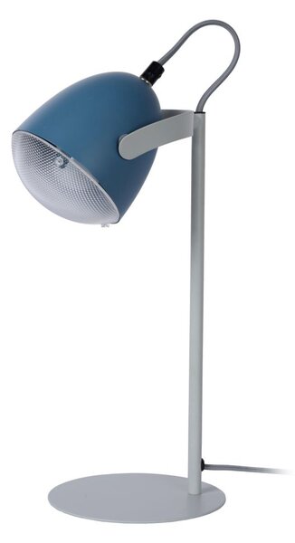 LUCIDE 05537/01/35 DYLAN Stolová lampička E14 1x25W modrá/šedá