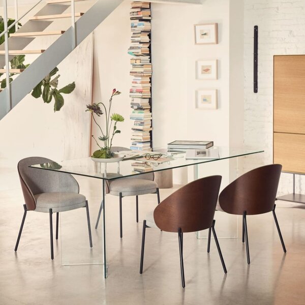 Skleněný jídelní stůl Kave Home Burano 180 x 90 cm