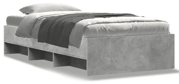 Rám postele betonově šedý 75 x 190 cm kompozitní dřevo 3295712