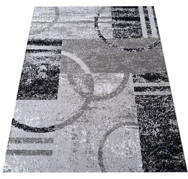 Makro Abra Moderní kusový koberec Soho 19 Geometrický šedý Rozměr: 120x170 cm
