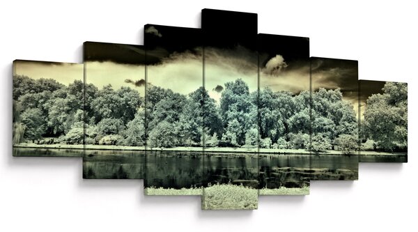 Obraz vodní plochy (210x100 cm)