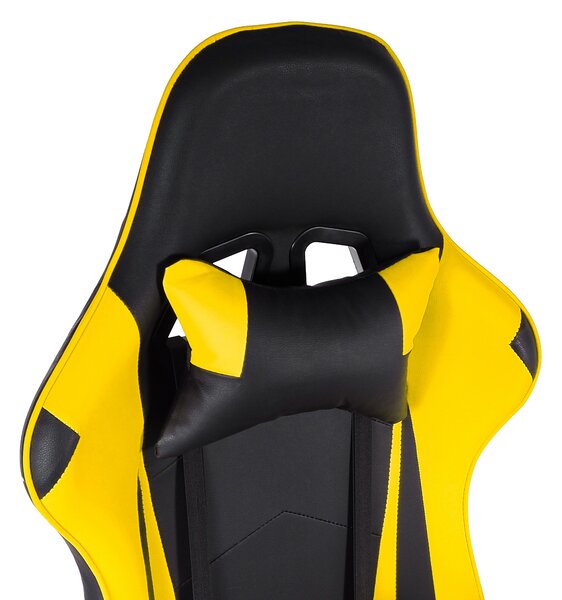 Aga Herní židle MR2090 Černo - Žlutá