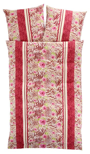 Webschatz Krepové ložní prádlo 'Noemi', růžová::multicolor, 135x200cm