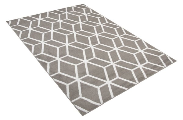CHEMEX Kusový koberec BALI - světle šedý - pětihrany 1 Rozměr koberce: 120x170 cm