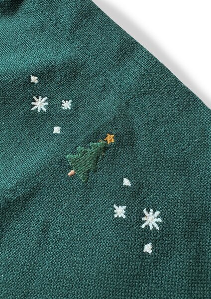JUNA Bavlněná zástěra Christmas Fable - Green Tree JN101