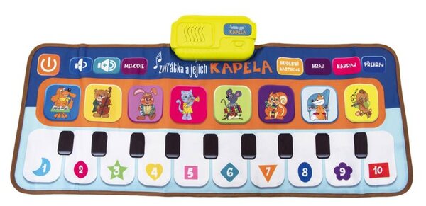 Elektronická hrací podložka pianko Zvířátka a jejich kapela