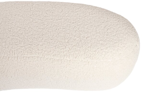 White Label Bílá bouclé lavice WLL NOXX 120 cm