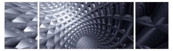 Obraz - Abstrakce 3D (170x50 cm)