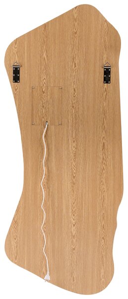Zrcadlo LAMBLORE 58 cm 171 cm LED Světle hnědá