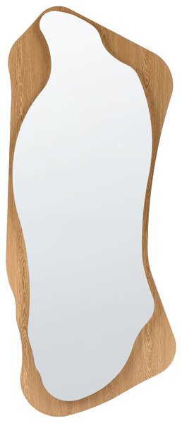 Zrcadlo LAMBLORE 58 cm 171 cm LED Světle hnědá
