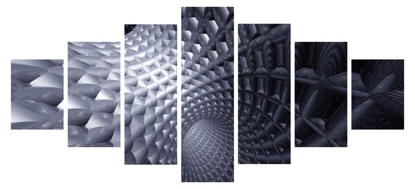 Obraz - Abstrakce 3D (210x100 cm)