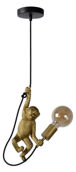 LUCIDE 10402/01/30 EXTRAVAGANZA CHIMP Závěsné svítidlo E27 1x60W černá, zlatá