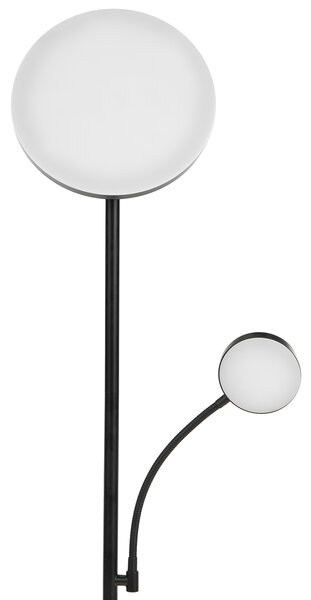 LED stojací lampa ESKALDE s dálkovým ovládáním se stmívačem Kov Černá