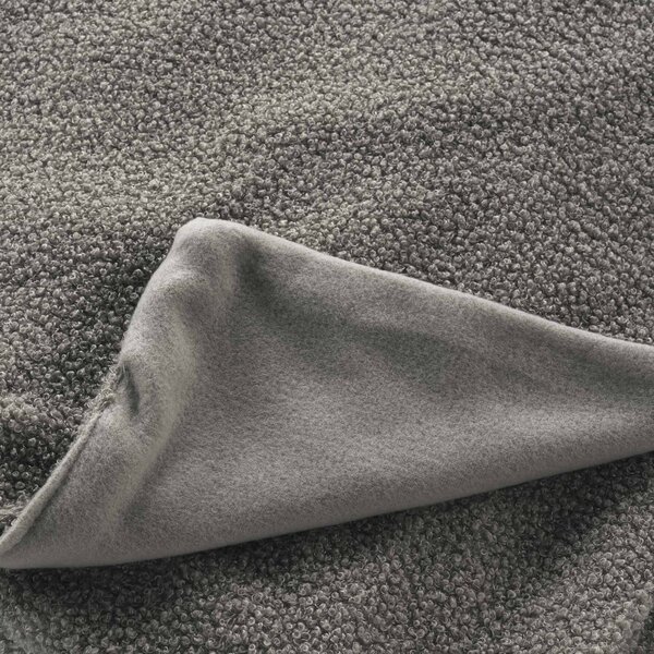 Šedá fleecová deka 125x150 cm Curly Wooly – douceur d'intérieur