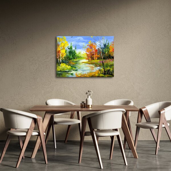 Obraz - Malba krajiny (70x50 cm)