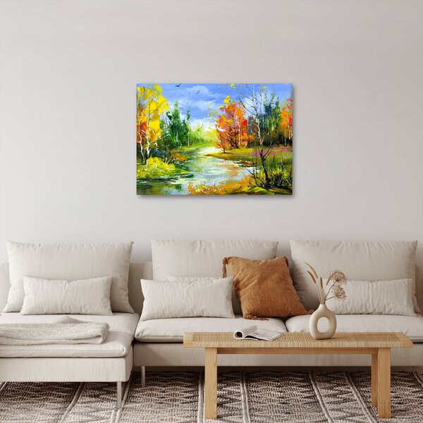 Obraz - Malba krajiny (70x50 cm)