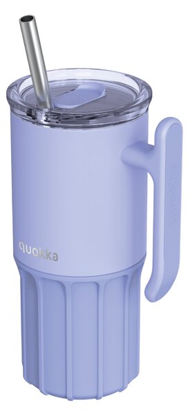 Termohrnek Umi s brčkem, 720ml, Quokka, fialový