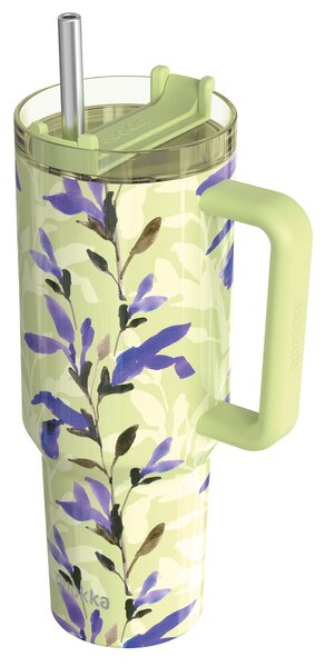 Termohrnek Stream s brčkem, 1,2l, Quokka, matcha