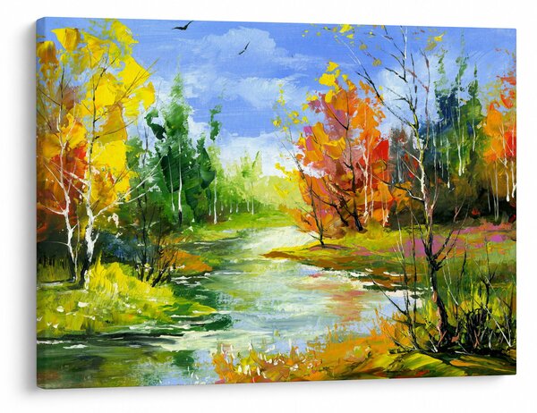 Obraz - Malba krajiny (70x50 cm)