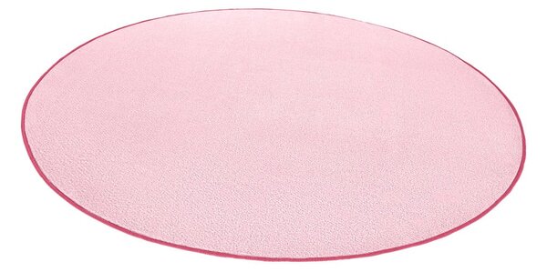Světle růžový kulatý koberec ø 133 cm Fancy – Hanse Home