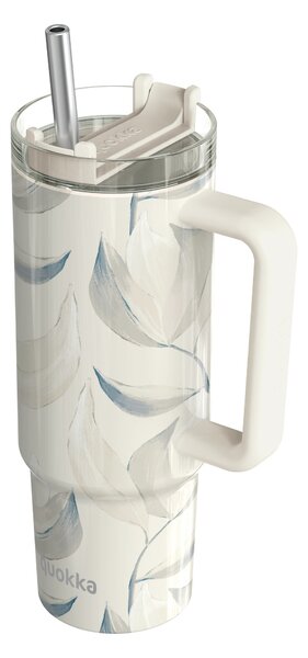 Termohrnek Stream s brčkem, 950ml, Quokka, cotton