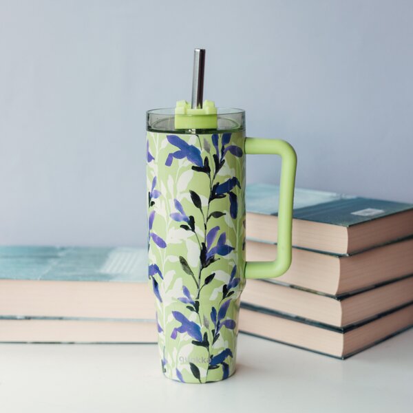 Termohrnek Stream s brčkem, 950ml, Quokka, matcha
