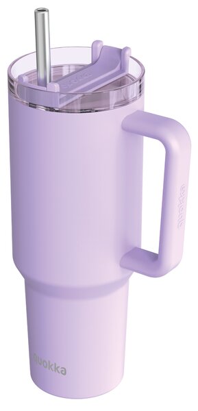 Termohrnek Stream s brčkem, 1,2l, Quokka, fialový