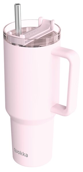Termohrnek Stream s brčkem, 1,2l, Quokka, růžový
