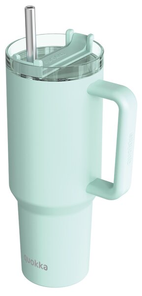 Termohrnek Stream s brčkem, 1,2l, Quokka, pastelově zelený