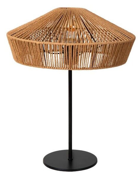 LUCIDE 10513/40/72 YUNKAI stolní lampa V500mm 1xE27 černá, přírodní