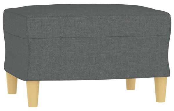 4dílná sedací souprava s poduškami tmavě šedá textil 3201545