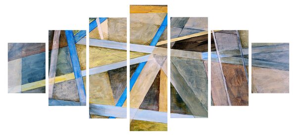Obraz - Abstrakce (210x100 cm)