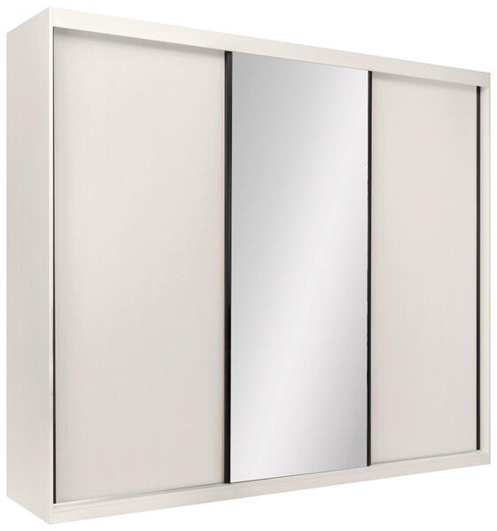 ŠATNÍ SKŘÍŇ S POSUVNÝMI DVEŘM, kašmírová, 250/215/59,5 cm P & B - Šatní skříně, Online Only