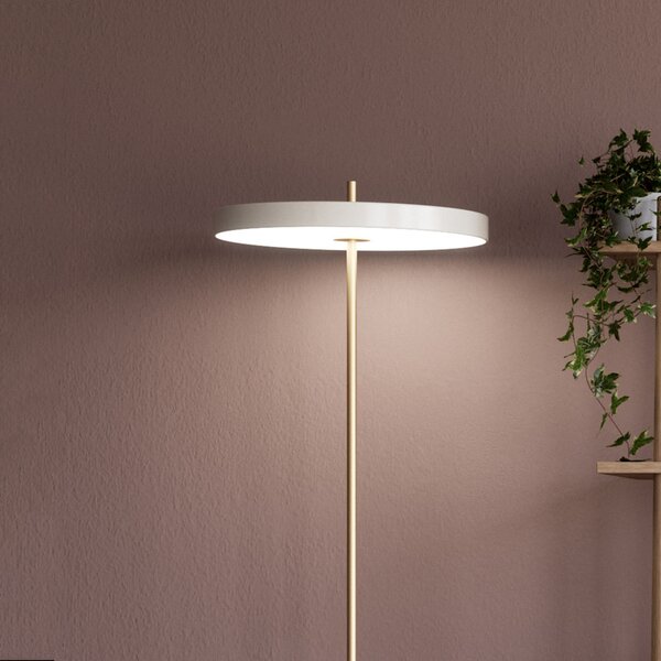 Stojací Lampa UMAGE, Asteria Floor, stmívatelné, Bílá, Obývací pokoj, Kov, Design