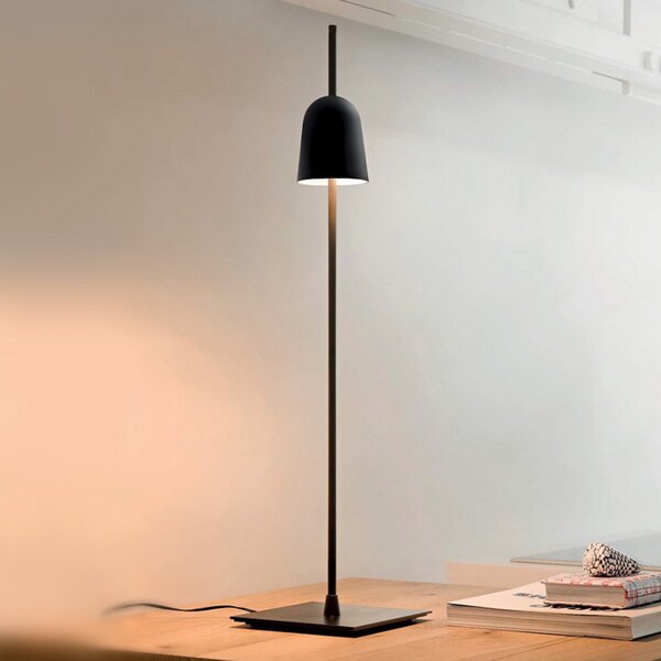 Stolní lampa Luceplan, Ascent, stmívatelné, Černá, Obývací pokoj, Kov, Design