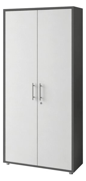 SKŘÍŇ NA ŠANONY, antracitová, bílá, 84,4/185,6/33 cm MID.YOU - Online Only kancelářský nábytek, Online Only
