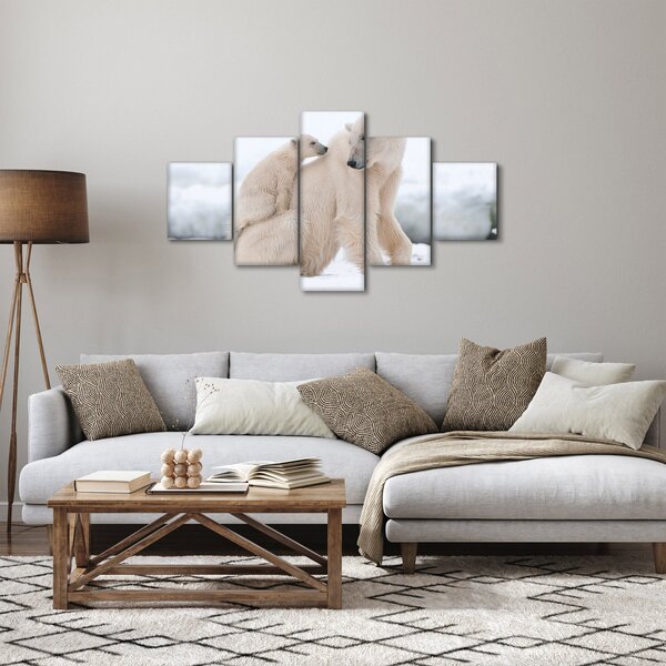 Obraz - Lední medvědi (125x70 cm)