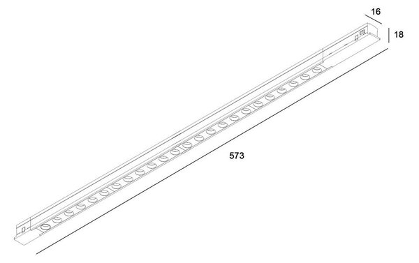 PALNAS 64019734 ŠÍŘKA: 345 mm, OVLÁDÁNÍ: bez stmívání, TEPLOTA LED: 3000 K