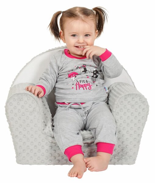 Dětské křeslo z Minky New Baby Liška mátové