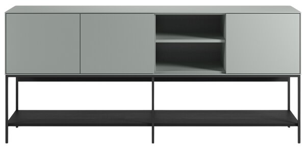 Marckeric Zeleno-černá lakovaná komoda Amira 180 x 40 cm