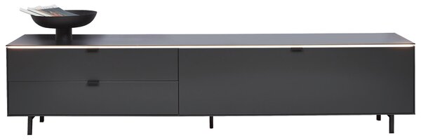 NÍZKÁ KOMODA, antracitová, 216,8/50,1/46 cm Dieter Knoll - TV stolky & komody pod TV