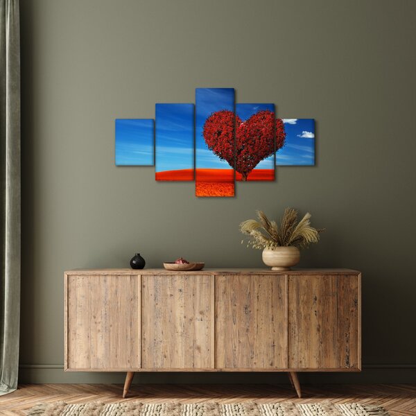 Obraz - Srdce ze stromu (125x70 cm)
