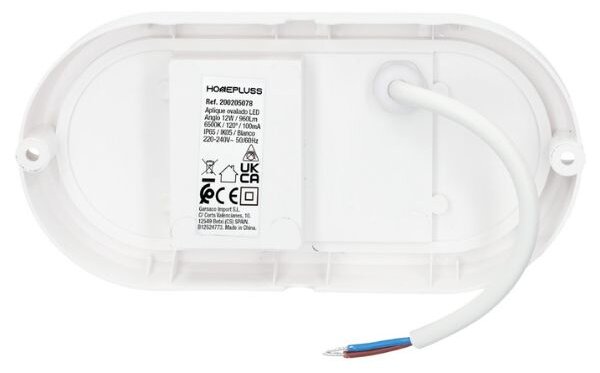 Prémiové LED venkovní osvětlení Anglo ovál do mokra IP65 18W 1440lm studená, 3 roky