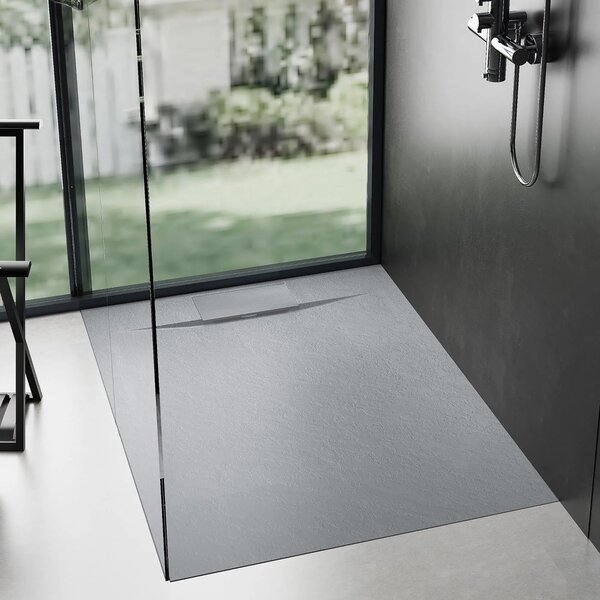Sprchová vanička REA Bazalt Grey 90x90