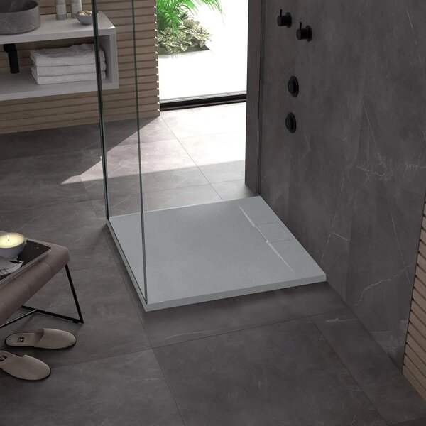 Sprchová vanička REA Bazalt Grey 90x90