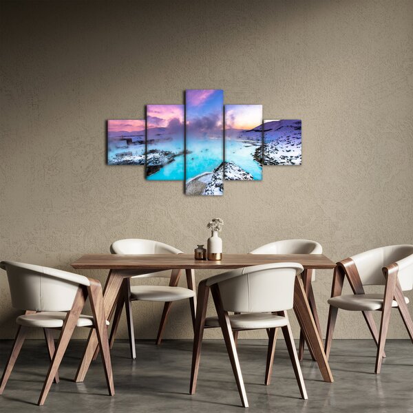 Obraz - Modrá laguna na Islandu (125x70 cm)