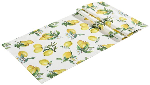 BĚHOUN NA STŮL, 140/40 cm, žlutá, bílá Esposa - Prostírání na stůl