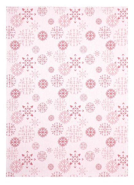 Utěrka DESIGN vločky červená 50 x 70 cm