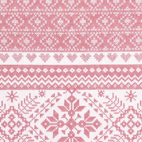 Utěrka DESIGN nordic červená 50 x 70 cm